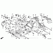 Схема вузла: Frame (1) для Honda VT1300 Stateline