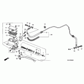 Схема вузла: Циліндр зчеплення для Honda VTX1800