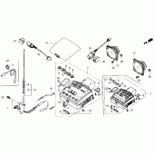 Схема узла: Radio cassette для Honda GL1500 Gold Wing Aspencade
