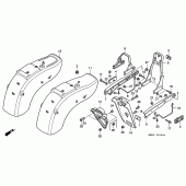 Схема узла: Заднее крыло для Honda VT1100 Shadow