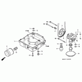 Схема узла: Масляный насос для Honda VFR800 VFR