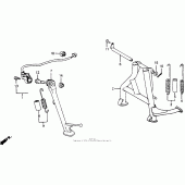 Схема вузла: Підставка для Honda CB1000 CB1000F