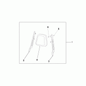 Схема вузла: Backrest для Honda VTX1800