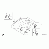 Схема узла: Переднее крыло для Honda CBR600 CBR600FR Racing Edition