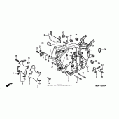 Схема вузла: Рама для Honda VT750 Shadow Deluxe
