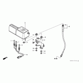 Схема вузла: Панель приладів (CL / DK / ED / U) для Honda XR250