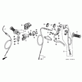 Схема узла: Рулевой рычаг для Honda CR250