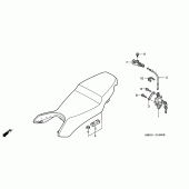 Схема узла: Сиденье для Honda VFR800 VFR