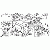 Схема узла: Передний тормозной шланг для Honda ST1300 Pan-European Police