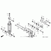 Схема вузла: Задній амортизатор для Honda VFR800 Interceptor