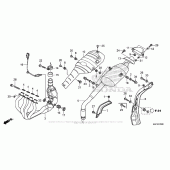 Схема вузла: Вихлопна система для Honda CBR600