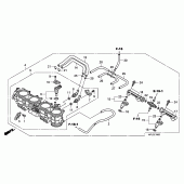 Схема узла: Дроссельная заслонка для Honda CBR1000 CBR1000RR Fireblade