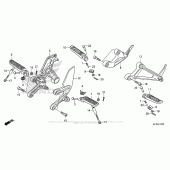 Схема вузла: Підніжки для Honda CB1000 CB1000R