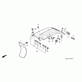 Схема вузла: Заднє крило для Honda XR600