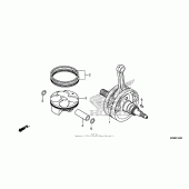 Схема вузла: Колінчастий вал & Поршень для Honda CRF250 CRF250R