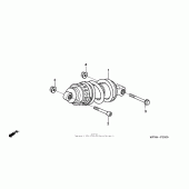 Схема вузла: Задній амортизатор для Honda VT600 Shadow VLX