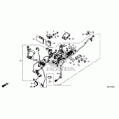 Схема вузла: Електрообладнання для Honda CTX700