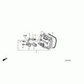 Схема узла: Передняя клапанная крышка для Honda XL125 Varadero