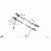 Схема вузла: Поворотники для Honda GL1800 Gold Wing Valkyrie