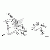 Схема вузла: Switch + cable (1) для Honda VFR1200 VFR