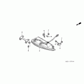 Схема вузла: Задній ліхтар (Стоп-сигнал) (CBR900RR2,3) для Honda CBR900RR CBR954RR Fireblade