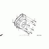 Схема вузла: Кришка генератора для Honda CB600F 599