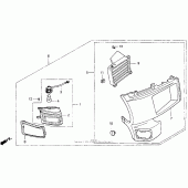 Схема вузла: L. side under cowl set 92 для Honda GL1500 Gold Wing Special Edition