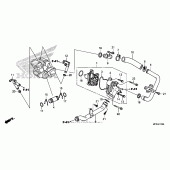 Схема вузла: Водяний насос для Honda VT1300 Interstate