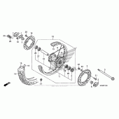 Схема вузла: Заднє колесо для Honda XR650