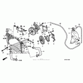 Схема узла: Радиатор для Honda ST1300 Pan-European