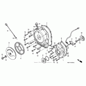 Схема узла: Правая крышка картера для Honda CBR1100XX Blackbird