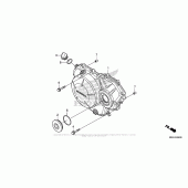 Схема вузла: Right Crankcase Cover (1) для Honda VFR1200 VFR