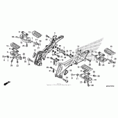 Схема узла: Подножки для Honda ST1300 Pan-European