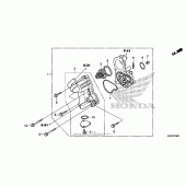 Схема вузла: Водяний насос для Honda GL1800 Gold Wing Valkyrie