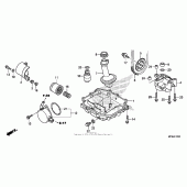 Схема узла: Масляный насос & Поддон для Honda CB1000 CB1000R