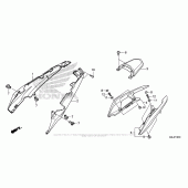 Схема узла: Заглушка сиденья для Honda NC700