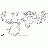 Схема узла: Заднее крыло для Honda GL1500 Gold Wing Aspencade