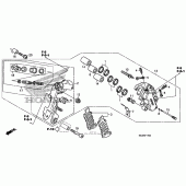 Схема вузла: Лівий-передній гальмівний супорт (08-) для Honda ST1300 Pan-European