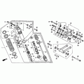 Схема узла: Задний амортизатор 98-99 для Honda CR250