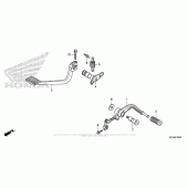 Схема узла: Педаль(Лапка) для Honda GL1800 Gold Wing