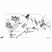 Схема вузла: Задній гальмівний супорт для Honda CTX1300
