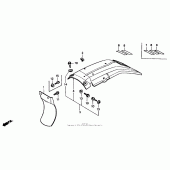 Схема вузла: Заднє крило для Honda XR600