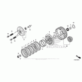 Схема вузла: Зчеплення для Honda CBR300R