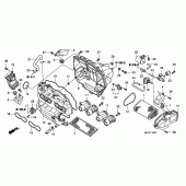 Схема вузла: Повітряний фільтр (2) для Honda CBF600