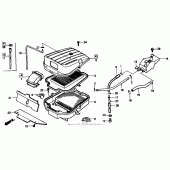 Схема узла: Воздушный фильтр для Honda VTR250 VTR