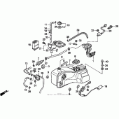 Схема узла: Топливный бак для Honda GL1500 Gold Wing Aspencade
