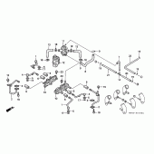 Схема вузла: Вакуумні шланги (AR / CM / SW) для Honda GL1500 F6C