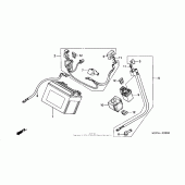 Схема вузла: Акумулятор для Honda RVT1000R RVT RC51