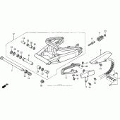 Схема узла: Задний рычаг (Маятник) для Honda CBR900RR CBR919RR Fireblade