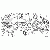 Схема вузла: Wire harness (1) для Honda VT750 Shadow Aero